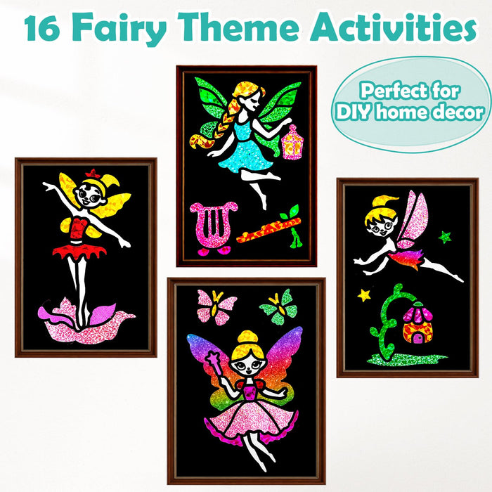 FUNNYB&G Foil Art Craft Kit for Girls 4-10 Years Old（Fairy）