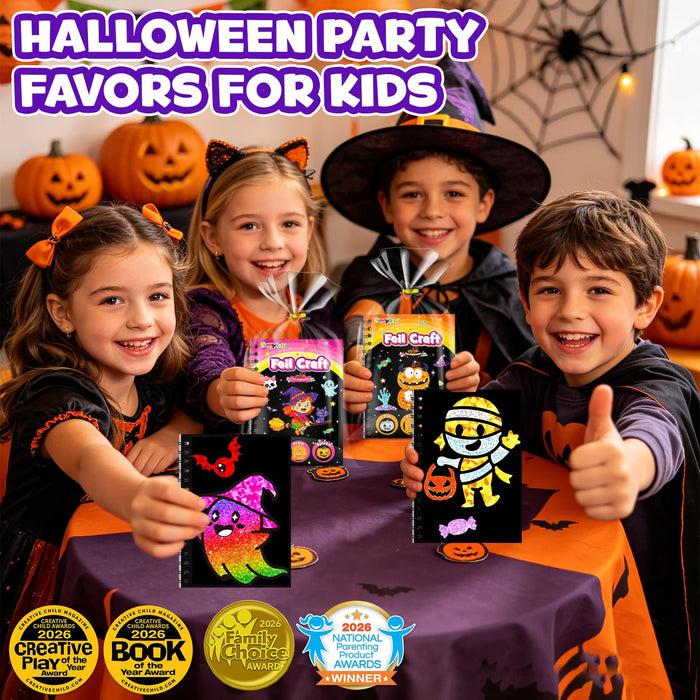 FUNNYB&G 24 Pack Foil Art Party Favors for Kids (Halloween)