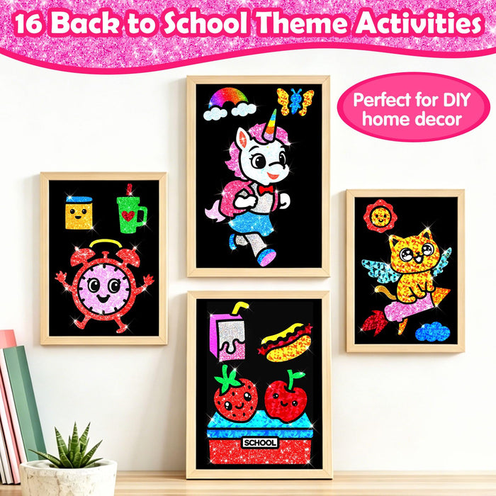 FUNNYB&G Foil Art Craft Kit for Kids（ Back to School )