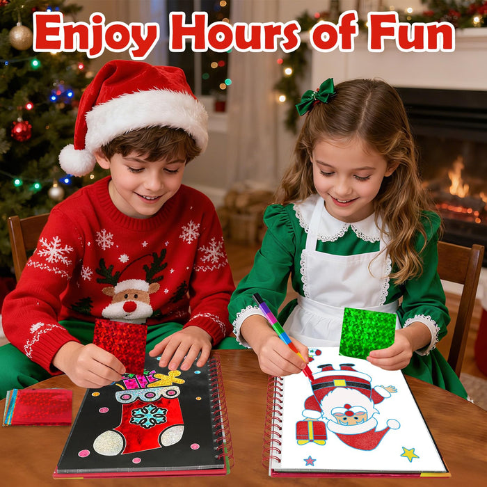 FUNNYB&G Foil Art Crafts for Kids Ages 4-8 (Christmas)