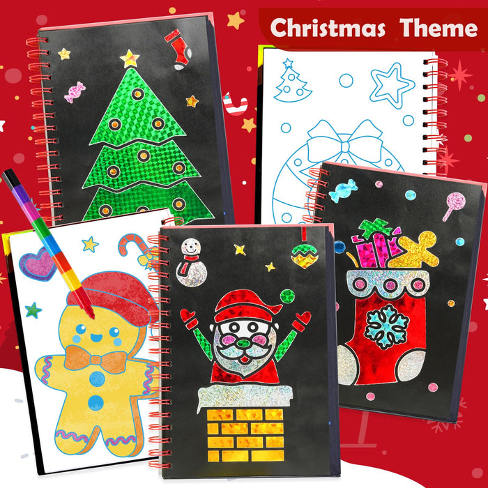 FUNNYB&G Foil Art Crafts for Kids Ages 4-8 (Christmas)