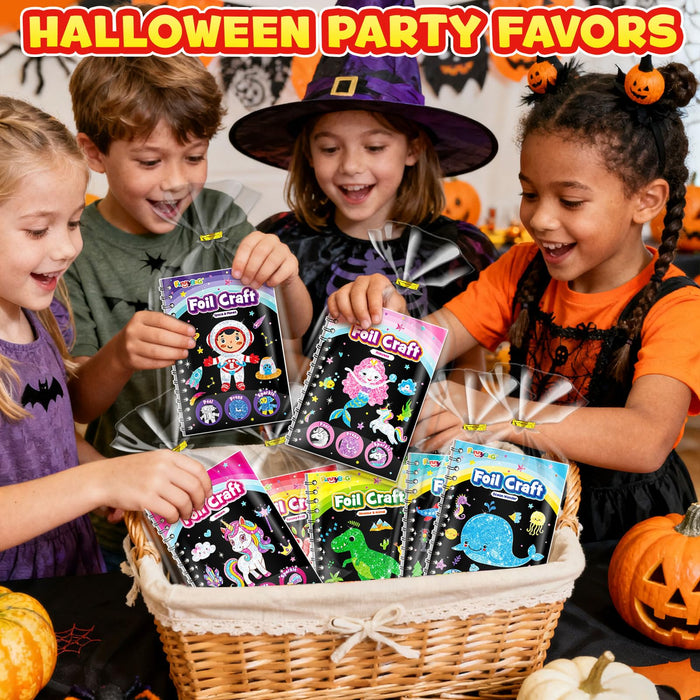 FUNNYB&G 24 Pack Foil Art Party Favors for Kids(Classic)