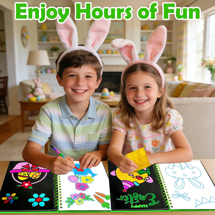 FUNNYB&G Foil Art Crafts for Kids Ages 4-8 (Easter)