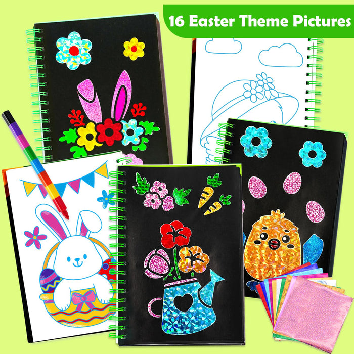 FUNNYB&G Foil Art Crafts for Kids Ages 4-8 (Easter)