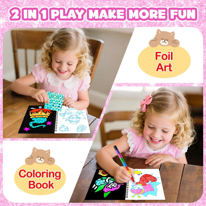FUNNYB&G 24 Pack   Foil Art Party Favors for Kids(Fairy)