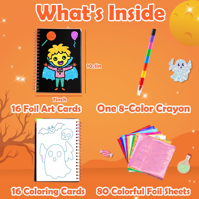 Halloween Foil Art Craft Kit for Kids