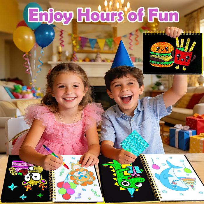 FUNNYB&G Foil Art Crafts for Kids Ages 4-8 (Happy Birthday)