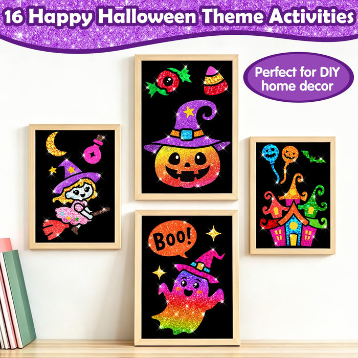 FUNNYB&G Foil Art Craft Kit for Kids（ Happy Halloween）