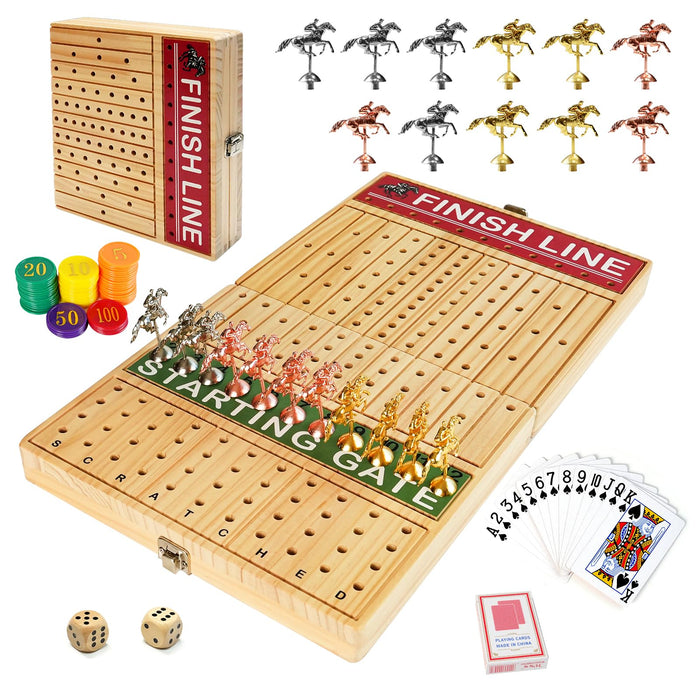 FUNNYB&G 21 inches Horse Race Board Game