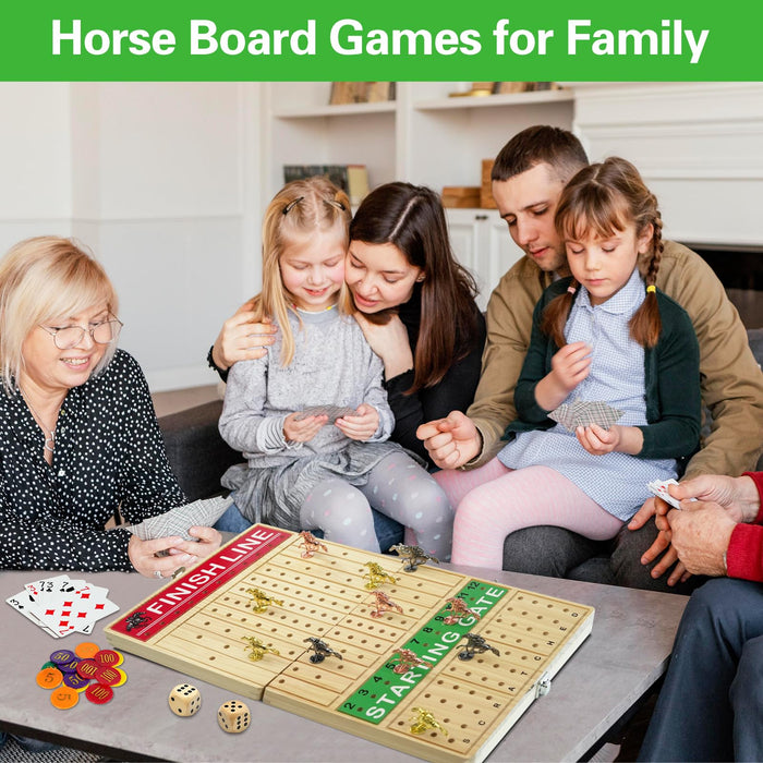FUNNYB&G 21 inches Horse Race Board Game