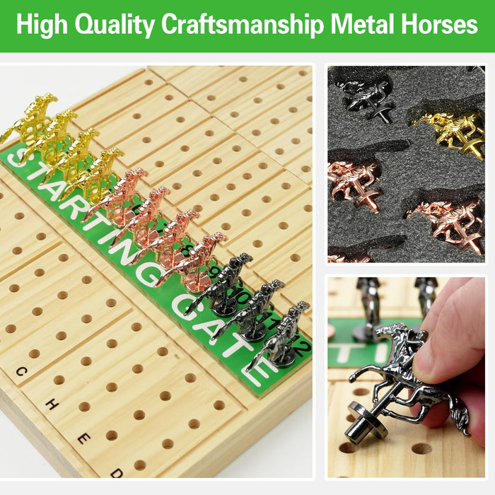 FUNNYB&G 21 inches Horse Race Board Game