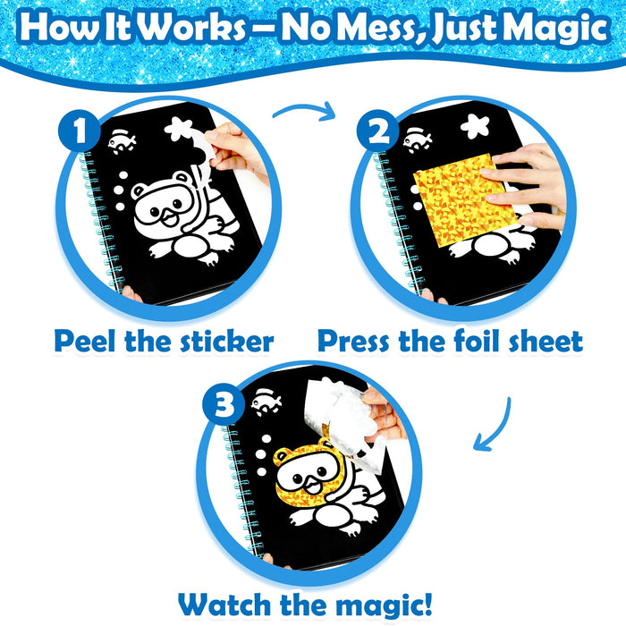FUNNYB&G Foil Art Craft Kit for Kids（Love Sport）