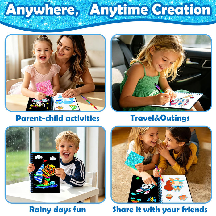FUNNYB&G Foil Art Craft Kit for Kids（Love Sport）