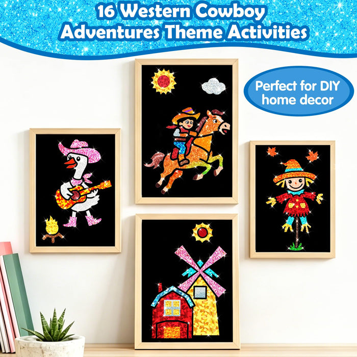 FUNNYB&G Foil Art Craft Kit for Kids（Western Adventure）