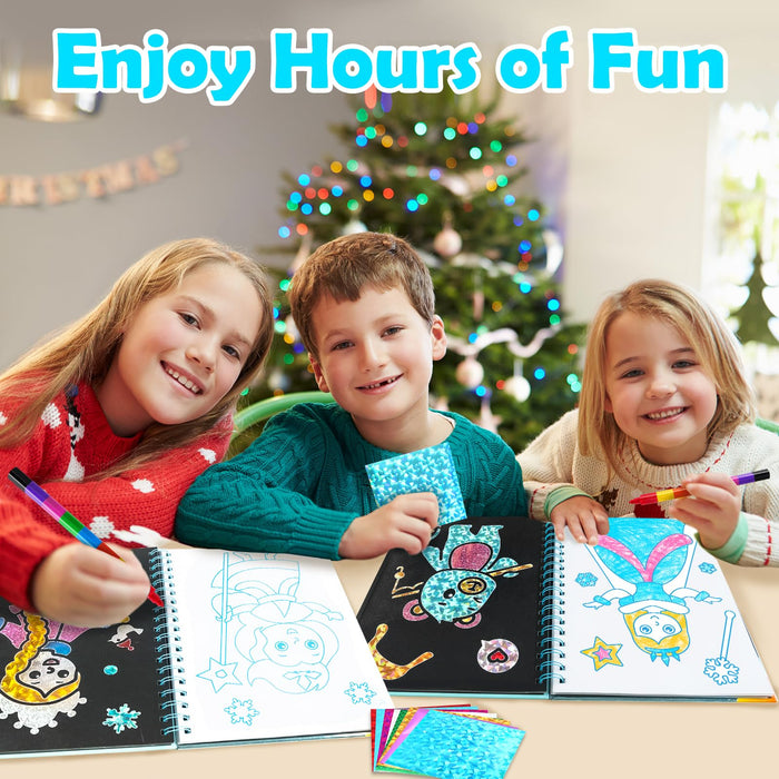 FUNNYB&G Foil Art Crafts for Kids Ages 4-8(Winter)
