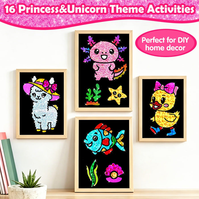 FUNNYB&G Foil Art Craft Kit for Girls 4-10 Years Old（Cute Pet）