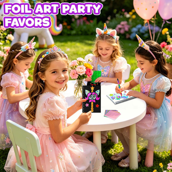 FUNNYB&G Foil Art Party Favors for Kids(Unicorn)